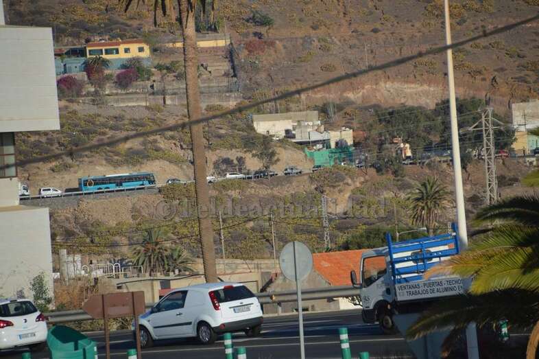 Imagen de archivo de un accidente en la misma carretera (Foto TA)